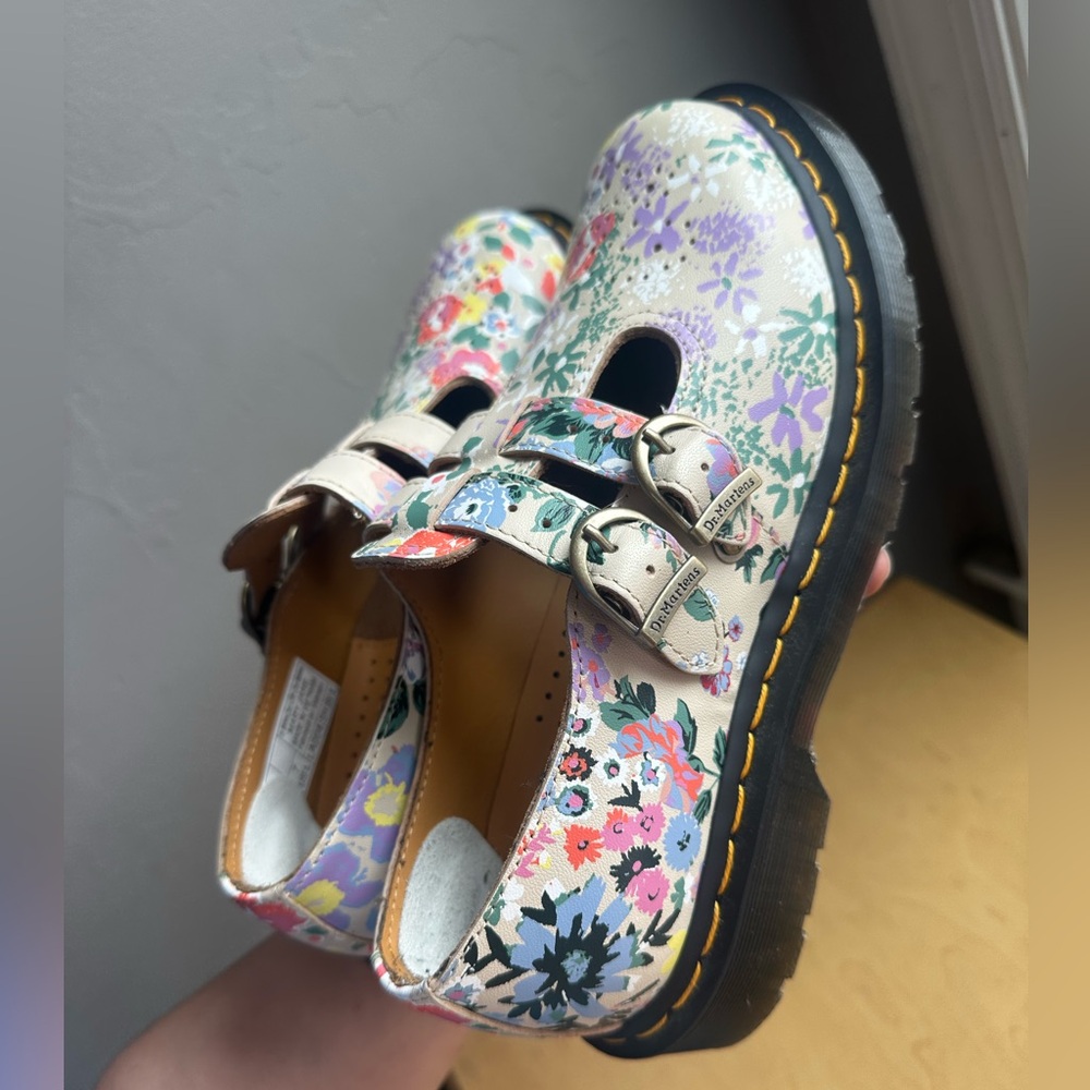 Dr. Martens Floral Buckle Flats - Picture 5 of 11
